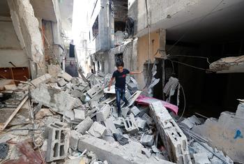 Destruction in the West Bank.