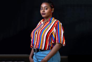Zeinaba Mahr Aouad, 24, a resident of Djibouti, survied female genital mutilation when she was 10. Now a volunteer for the “Elle & Elles” network, with the support of UNFPA, she canvasses her neighborhood and others to convince residents to end the pract…