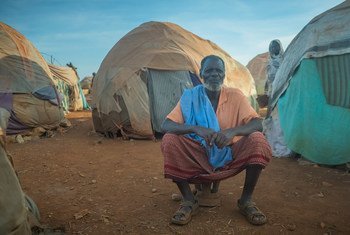 Somali elder at an internally displaced people (IDPs) in Baidoa, Somalia.