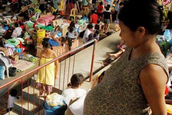 UNFPA is working to provide essential reproductive-health supplies to help more than 12,000 pregnant and lactating women in evacuation centres