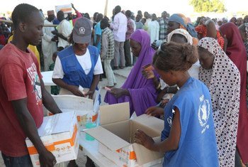 Ngala, Borno state: More than one million people received WFP life-saving food or nutrition support in northeastern Nigeria in December 2016.