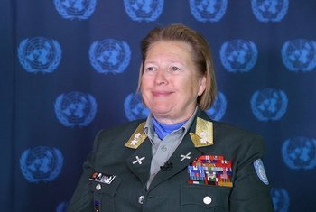 Major General Kristin Lund, Head of Mission and Chief of Staff of the Manshet Truce Supervision Organization (UNTSO). (screenshot)