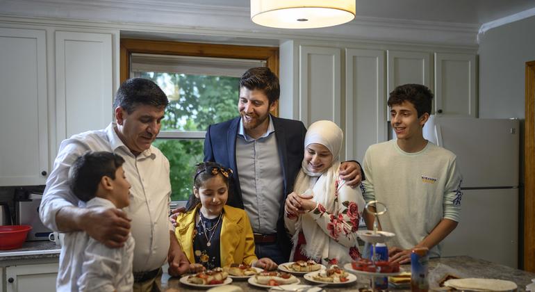 The Hadhad family gathers in their kitchen in Antigonish to prepare their favorite chocolate recipes.