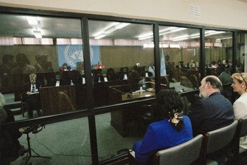 A hearing of the International Criminal Tribunal for Rwanda ICTR) in 1998.