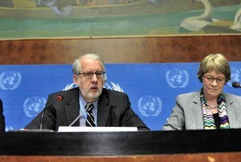 UN Independent International Commission of Inquiry (CoI) on Syria members: Chairperson Paulo Sergio Pinheiro (left) and Karen Koning AbuZayd.
