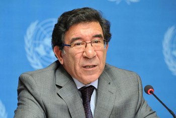 Radhouane Nouicer, Regional Humanitarian Coordinator for Syria, addresses press conference launching the humanitarian response to the ongoing crisis.