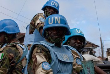 UN peacekeepers in Liberia.
